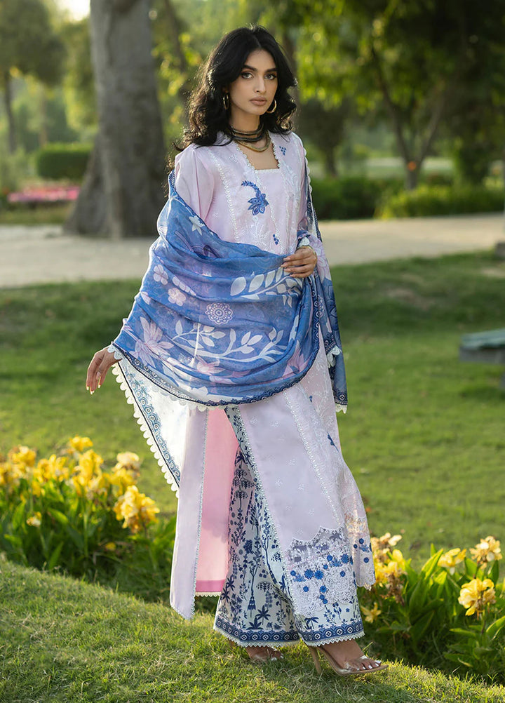 Zainab Chottani Unstitched Embroidered Lawn 3 Piece Suit ZC26ULE Bria 15 - Eid Collection