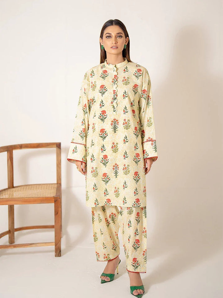 Salitex Women Printed Cambric 2 Piece Suit WRS2BA24AL117 - Summer Collection