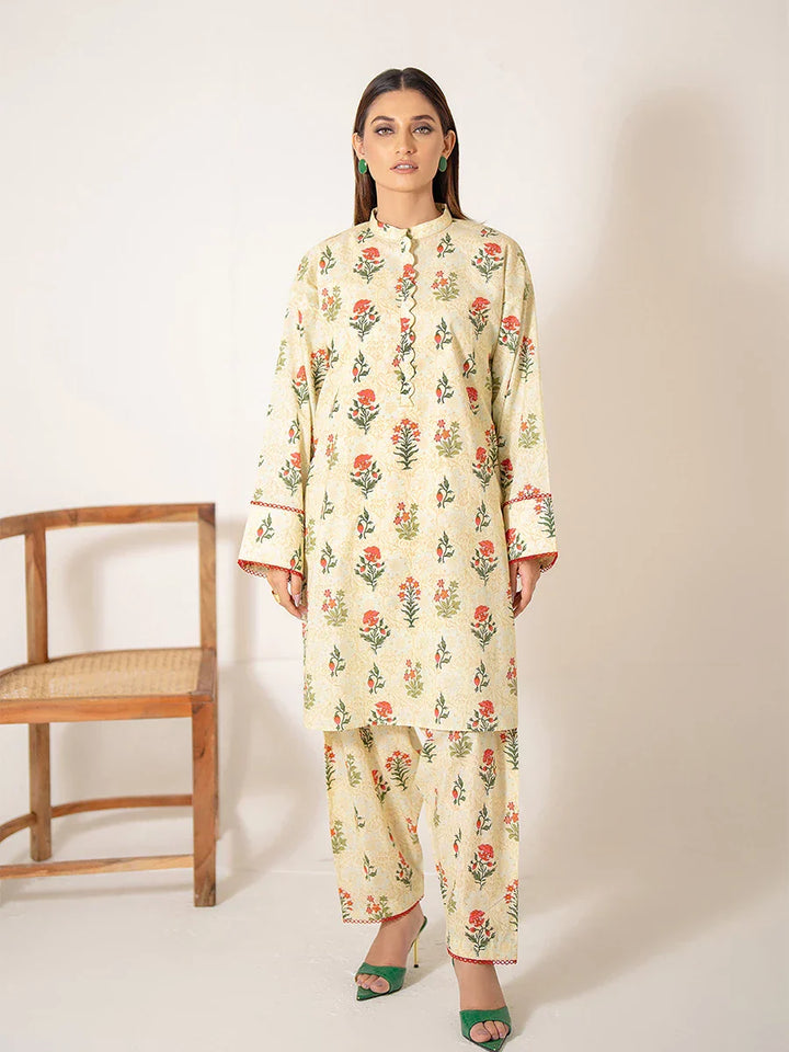 Salitex Women Printed Cambric 2 Piece Suit WRS2BA24AL117 - Summer Collection