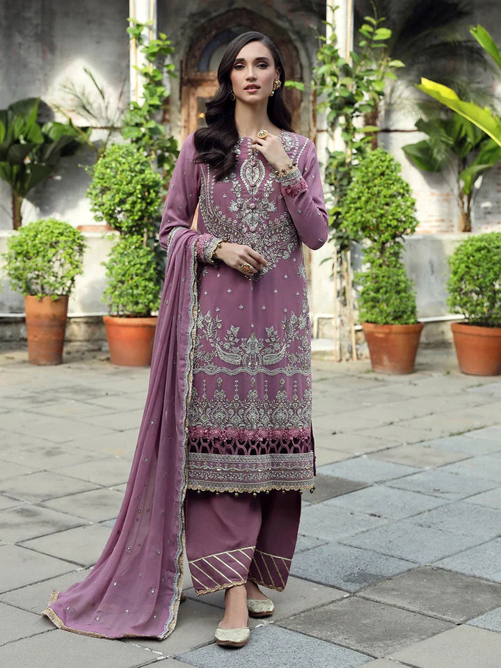 Salitex Women Embroidered Chiffon 3 Piece Suit UNS24CH006 - Summer Collection