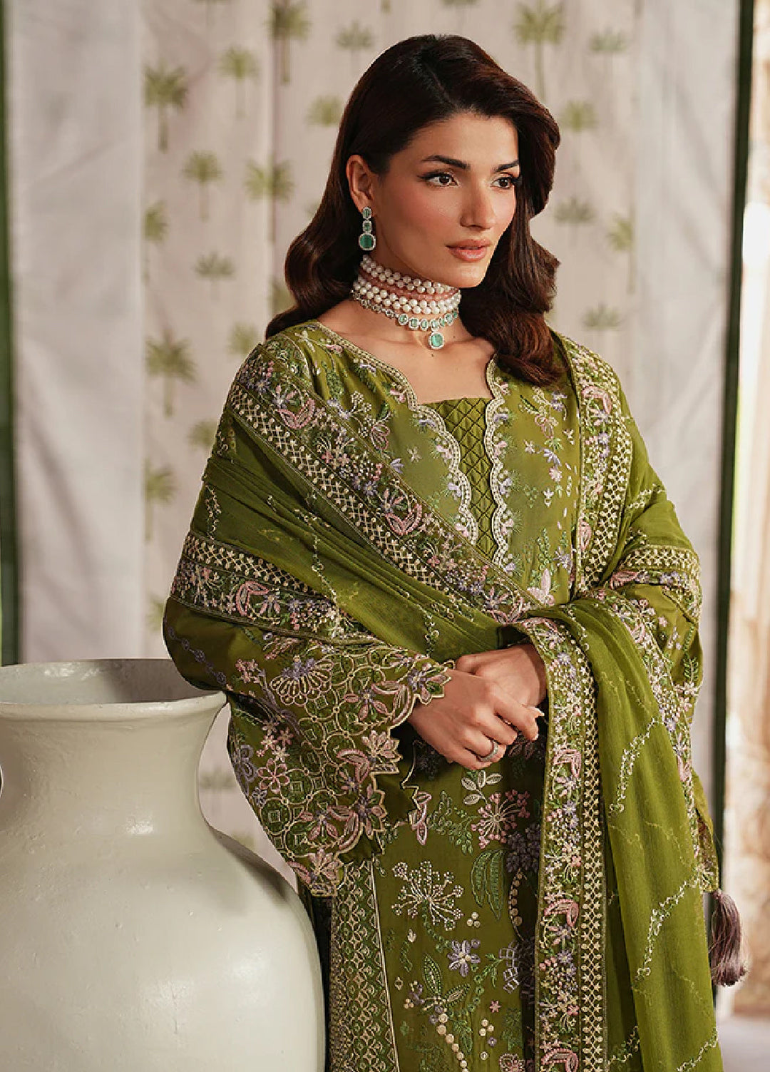 Gulaal Unstitched Embroidered Luxury Lawn 3 Piece Suit GL26USL LUMEVA LL-18 - Festive Collection