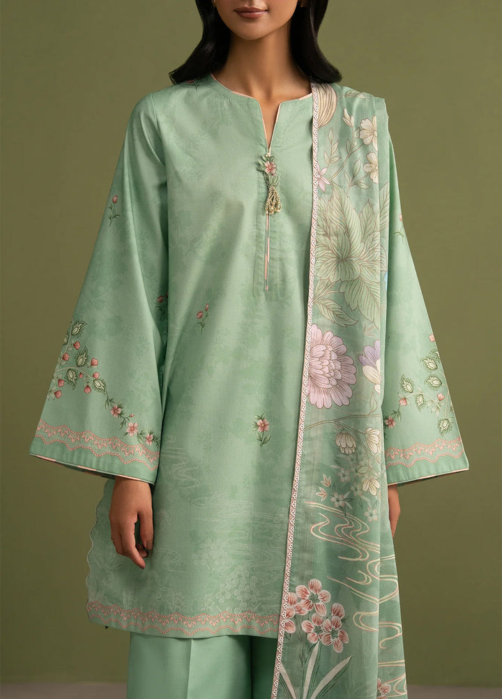 Seran Essentials Unstitched Printed Lawn 3 Piece Suit SN26UEL Sorell D-07 - Summer Collection