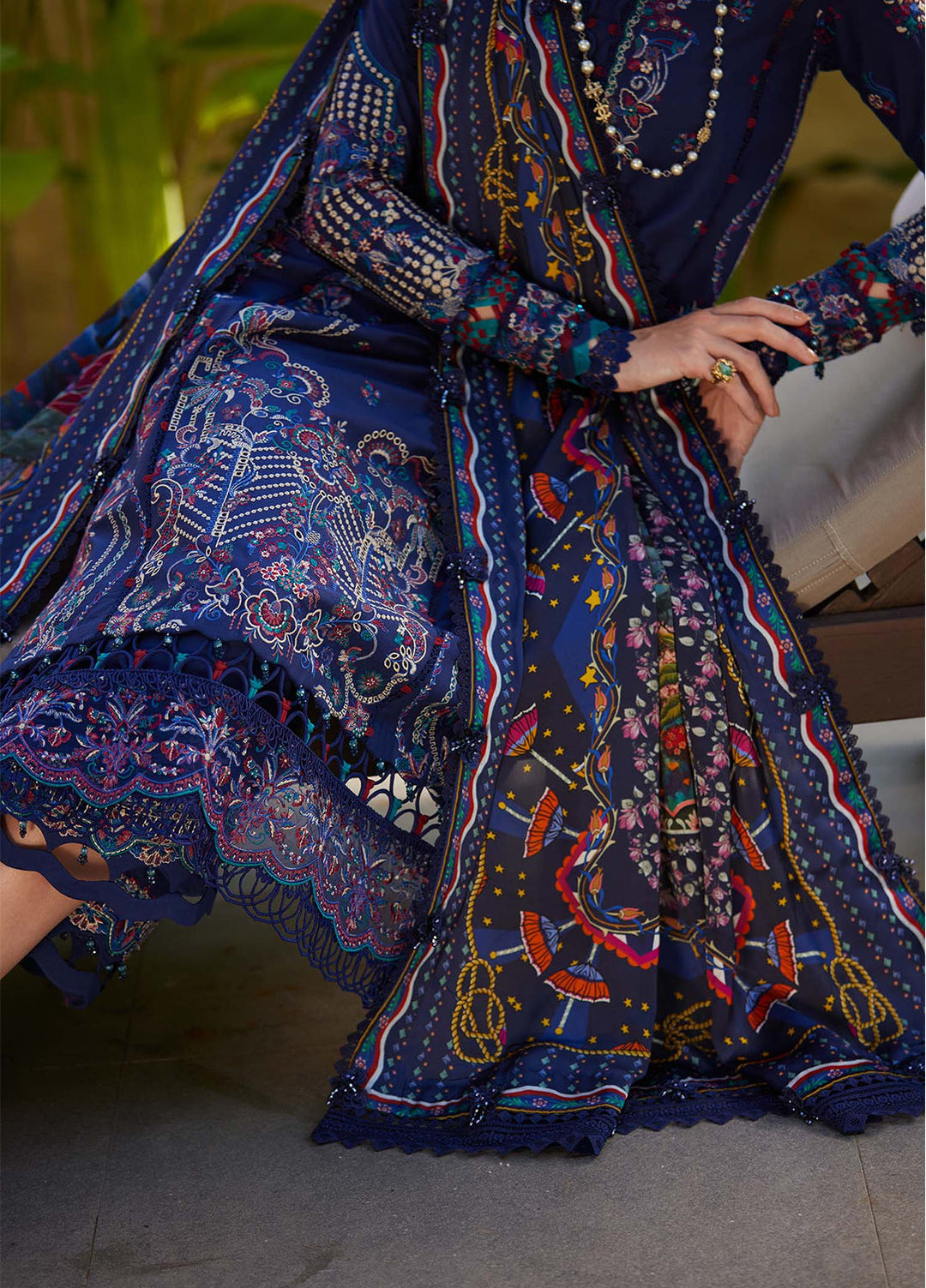Ariya by Kanwal Malik Unstitched Embroidered Luxury Lawn 3 Piece Suit KM26UA D-4 MEHRIN - Summer Collection