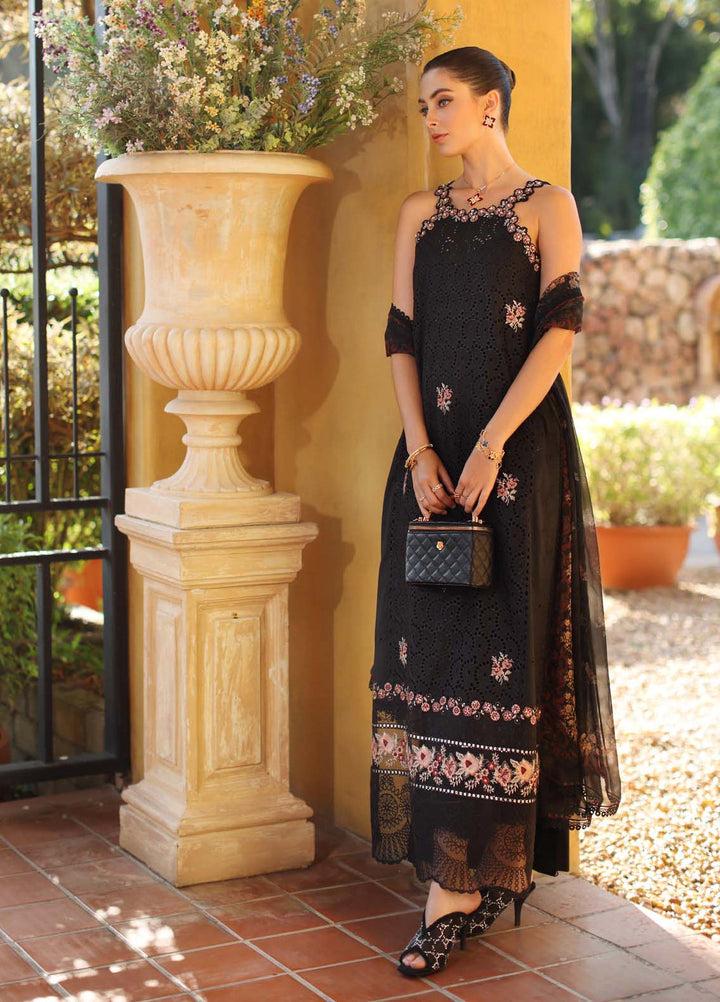 Noor by Saadia Asad Unstitched Embroidered Luxury Lawn 3 Piece Suit SA26UNL D5B-LUNAIRA - Eid Collection