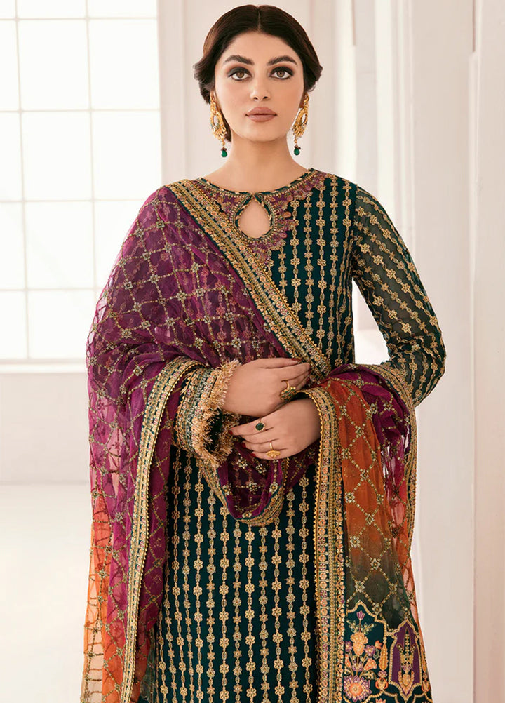 Chantelle by Baroque Unstitched Embroidered Chiffon 3 Piece Suit BQ26UFC BQU-CH11-D06 - Festive Collection
