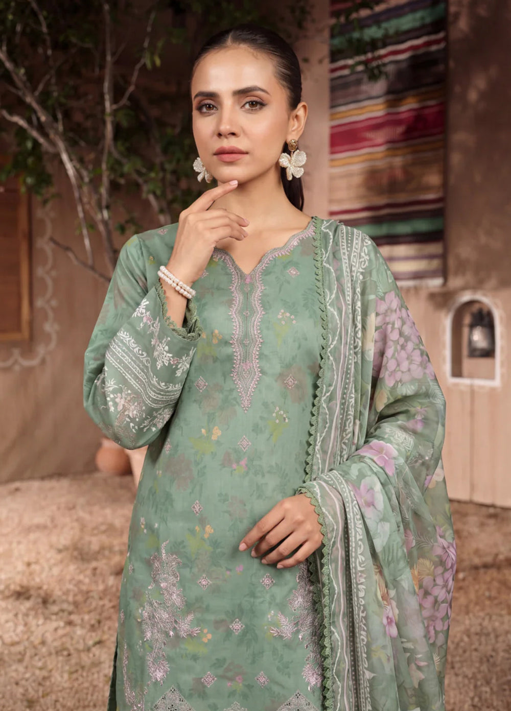 Rangkari by Ayleen Unstitched Embroidered Lawn 3 Piece Suit AY26ULR Rangrez - Eid Collection