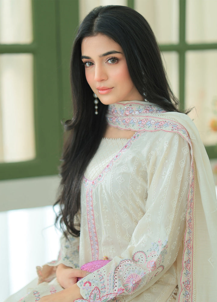 Aura of Flora by Zarizaa Unstitched Embroidered Lawn 3 Piece Suit LOTUS Lawn Collection