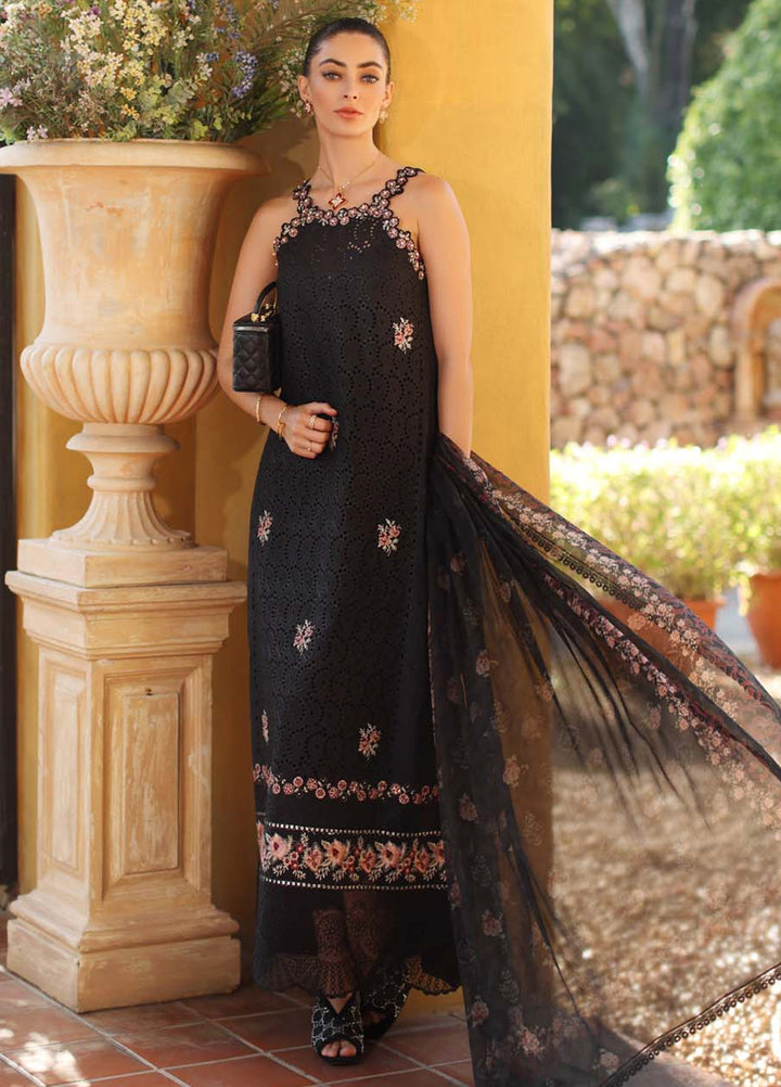 Noor by Saadia Asad Unstitched Embroidered Luxury Lawn 3 Piece Suit SA26UNL D5B-LUNAIRA - Eid Collection