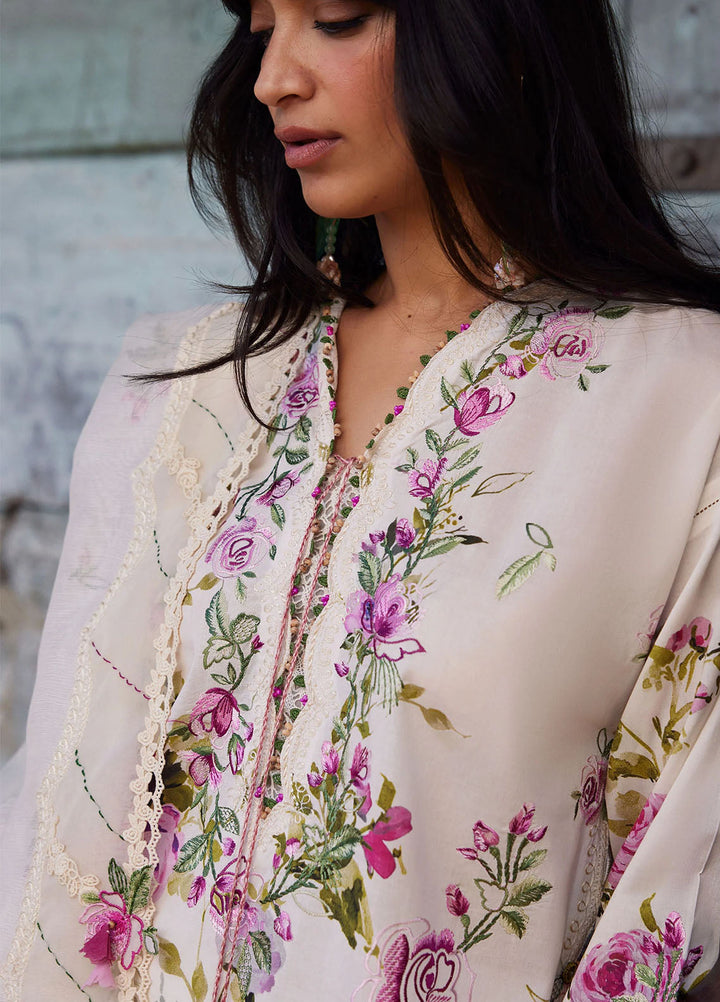 Meili by Zaha Unstitched Embroidered Lawn 3 Piece Suit ZK26UML ZL26-11B - Festive Collection