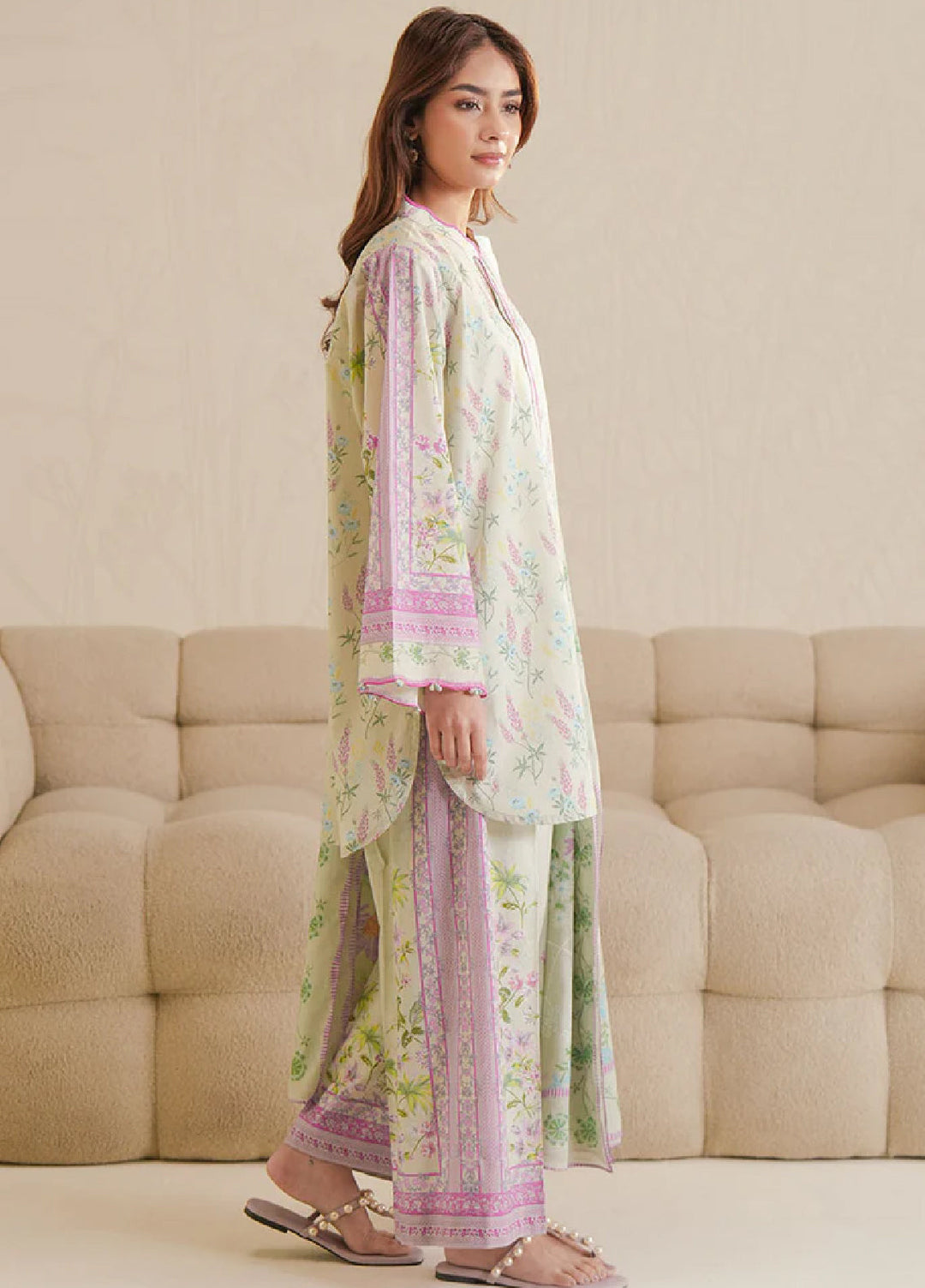 Cross Stitch Unstitched Lawn Printed Lawn 3 Piece Suit CS26UD D-6 Garnet Tale - Summer Collection