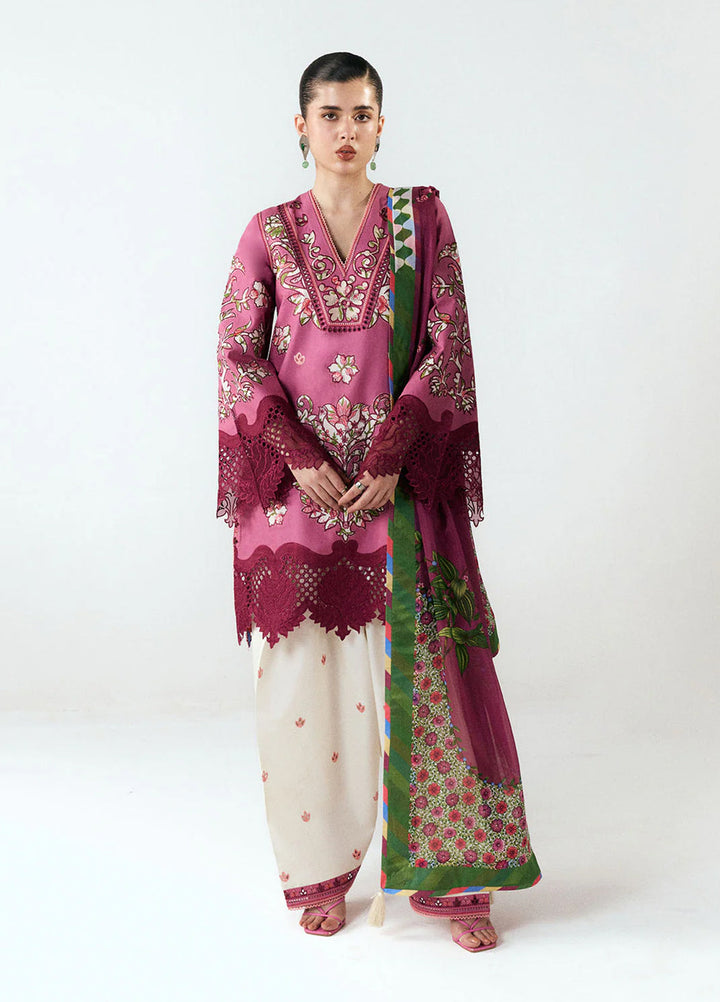 Jugnu by Hussain Rehar Unstitched Embroidered Cotton 3 Piece Suit HR26UCJ Yawi JUG-LD D#1282 - Eid Collection