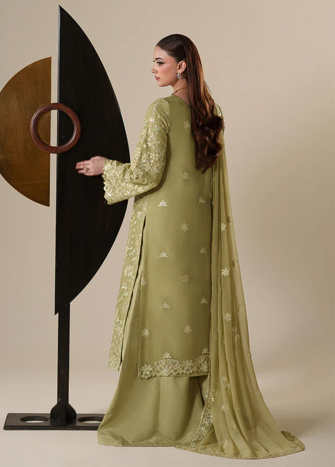 Nouvelle by Emaan Adeel Unstitched Embroidered Chiffon 3 Piece Suit EA26UNC Nola - Festive Collection