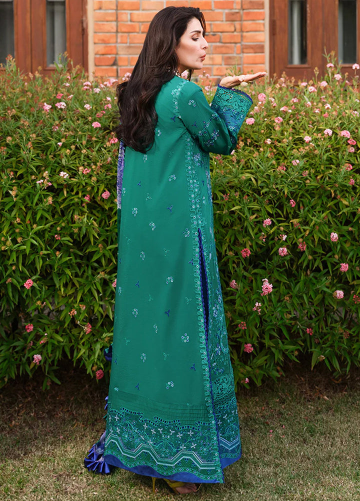 AMoi by Mushq Unstitched Embroidered Luxury Lawn 3 Piece Suit MU26AHL D-4 Blooming Romance - Summer Collection