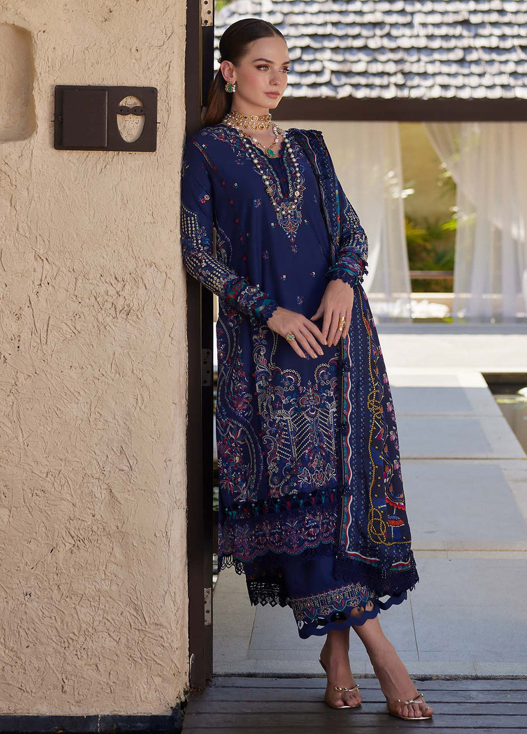 Ariya by Kanwal Malik Unstitched Embroidered Luxury Lawn 3 Piece Suit KM26UA D-4 MEHRIN - Summer Collection