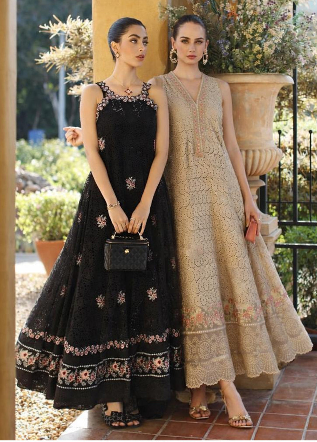 Noor by Saadia Asad Unstitched Embroidered Luxury Lawn 3 Piece Suit SA26UNL D5B-LUNAIRA - Eid Collection