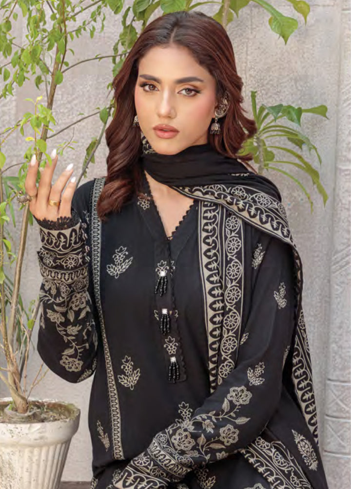 Lakhany Printed Pashmina Suits Unstitched 3 Piece LSM25LP LG-SG-0035-C - Winter Collection