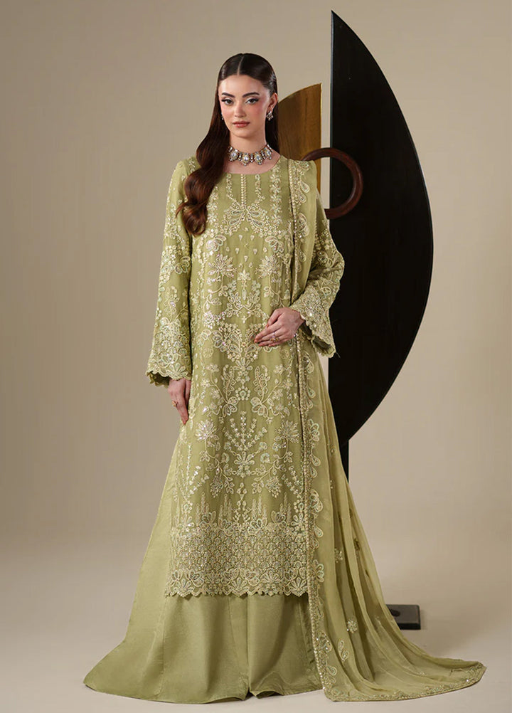 Nouvelle by Emaan Adeel Unstitched Embroidered Chiffon 3 Piece Suit EA26UNC Nola - Festive Collection