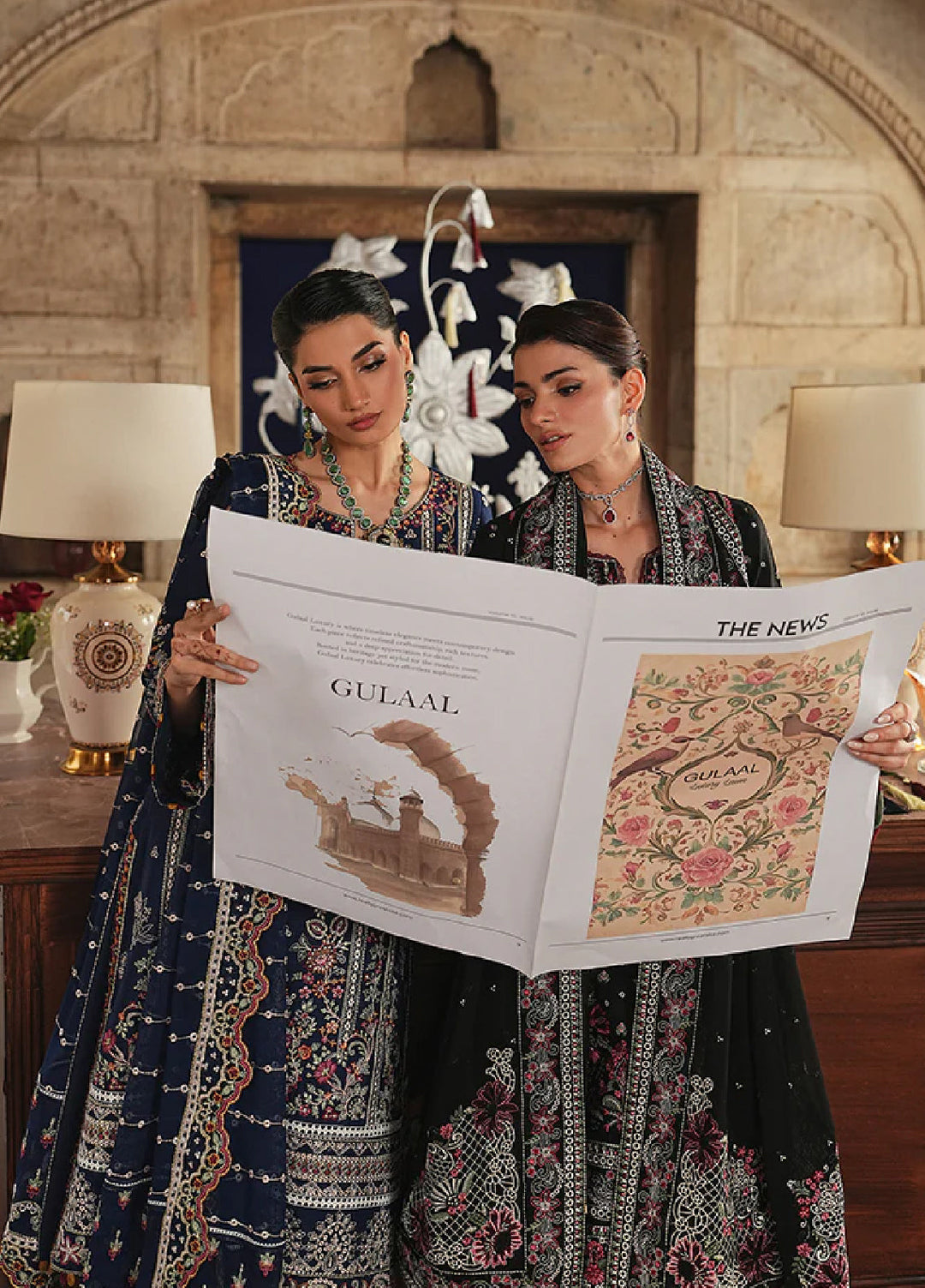 Gulaal Unstitched Embroidered Luxury Lawn 3 Piece Suit GL26USL AZIELE LL-13 - Festive Collection