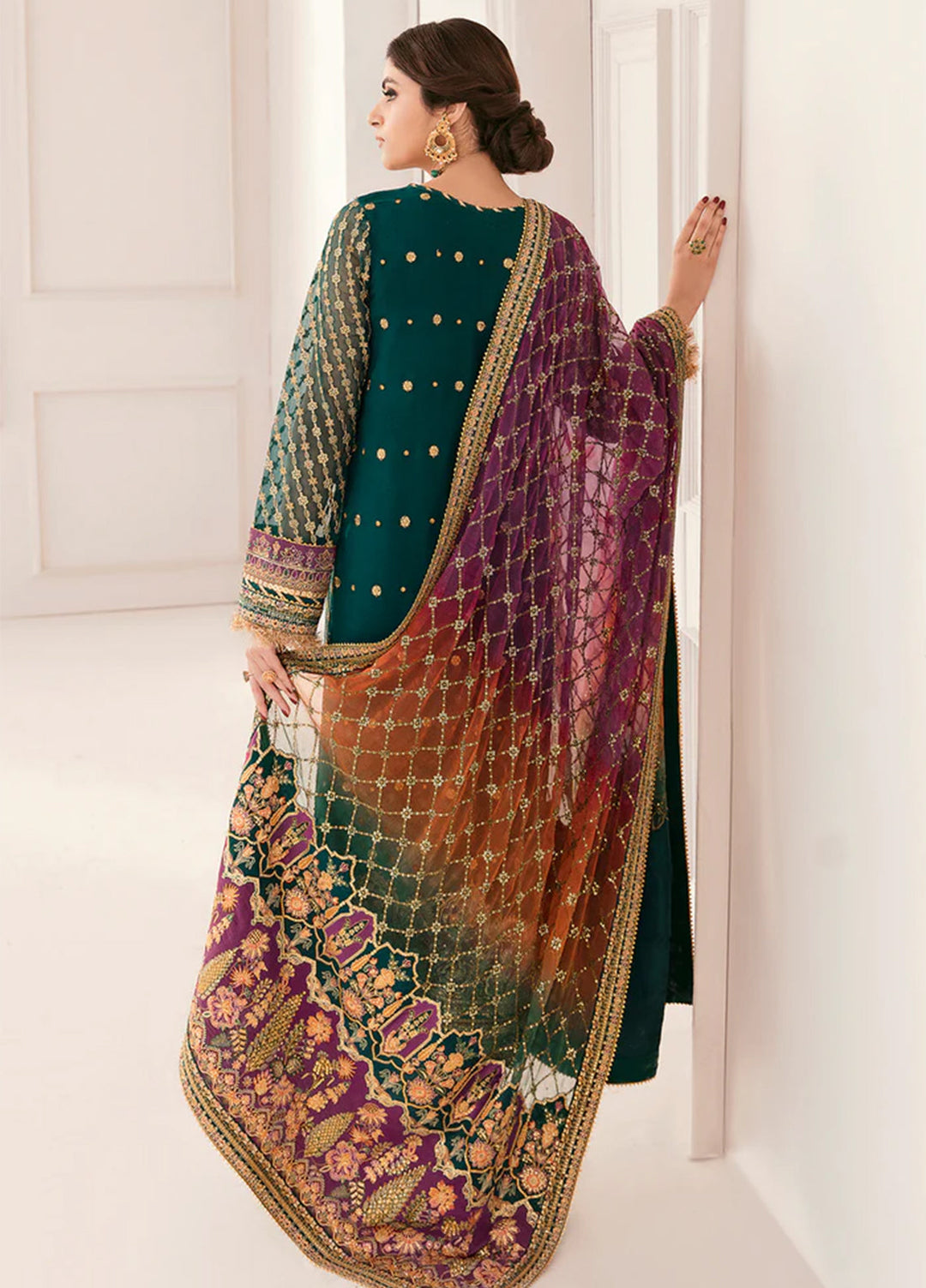 Chantelle by Baroque Unstitched Embroidered Chiffon 3 Piece Suit BQ26UFC BQU-CH11-D06 - Festive Collection