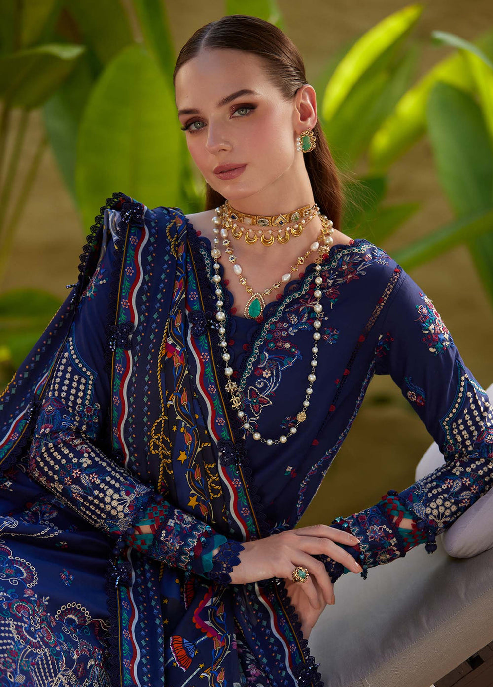 Ariya by Kanwal Malik Unstitched Embroidered Luxury Lawn 3 Piece Suit KM26UA D-4 MEHRIN - Summer Collection