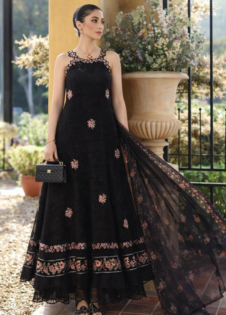 Noor by Saadia Asad Unstitched Embroidered Luxury Lawn 3 Piece Suit SA26UNL D5B-LUNAIRA - Eid Collection
