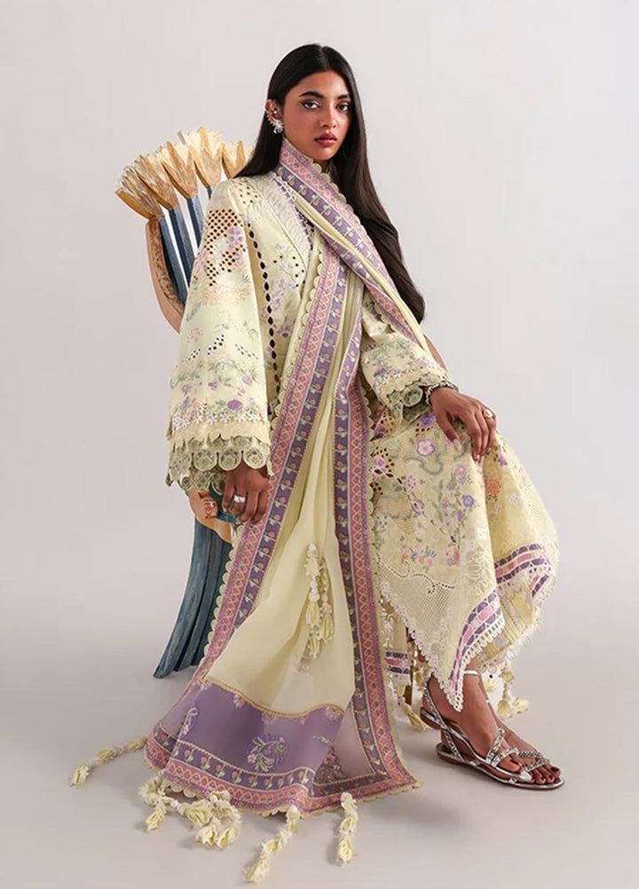 Suffuse Unstitched Embroidered Lawn 3 Piece Suit SSY26ULE Telya - Eid Collection