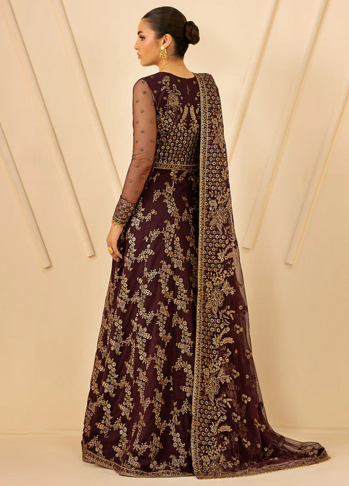 Riwayat by Zarif Unstitched Embroidered Net 4 Piece Suit ZR26URN ZRF-RC-07 BAZM - Festive Collection