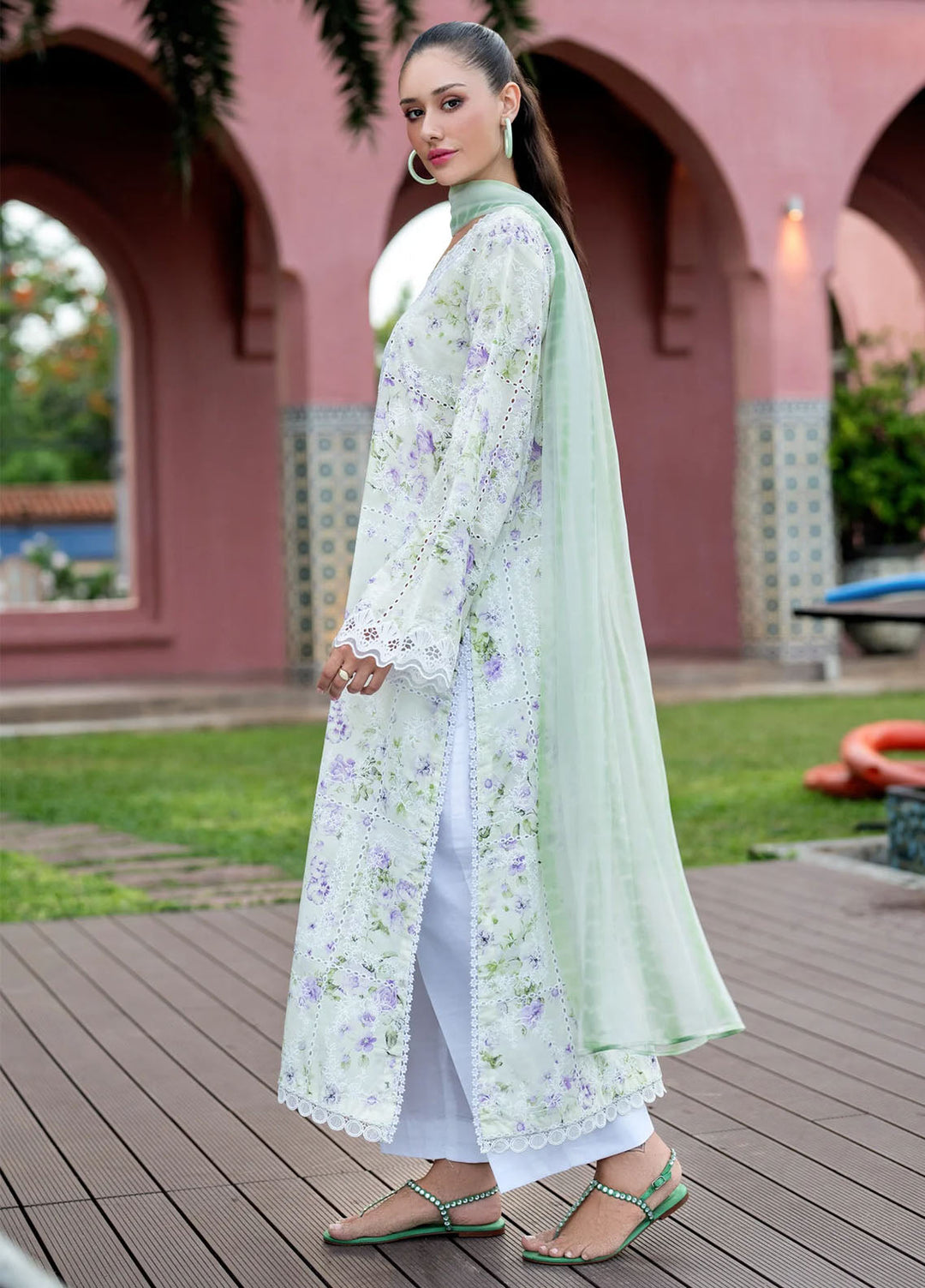 Xenia Formals Unstitched Embroidered Lawn 3 Piece Suit XE26ULS D-04 Navya - Summer Collection