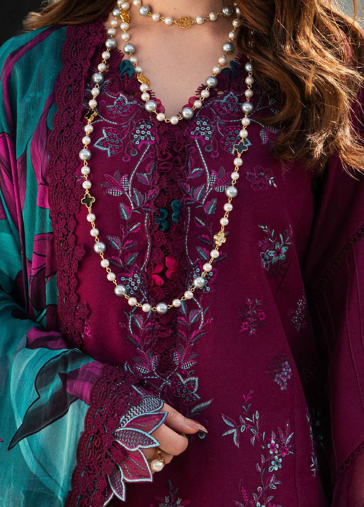 Carnation by Rang Rasiya Unstitched Embroidered Lawn 3 Piece Suit RR26UCL D12 KAIA - Eid Collection