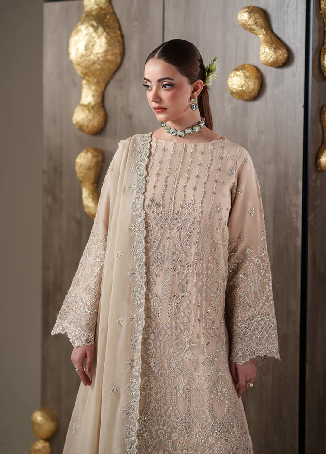 Nouvelle by Emaan Adeel Unstitched Embroidered Chiffon 3 Piece Suit EA26UNC Camallie - Festive Collection