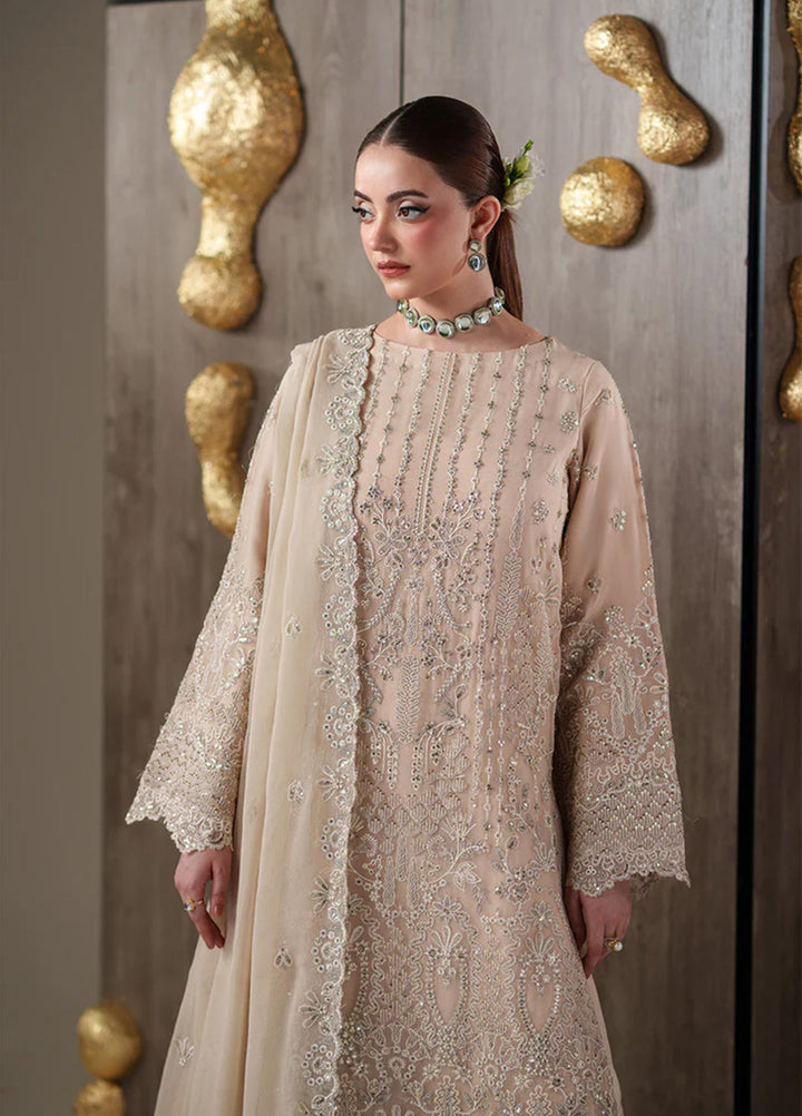 Nouvelle by Emaan Adeel Unstitched Embroidered Chiffon 3 Piece Suit EA26UNC Camallie - Festive Collection