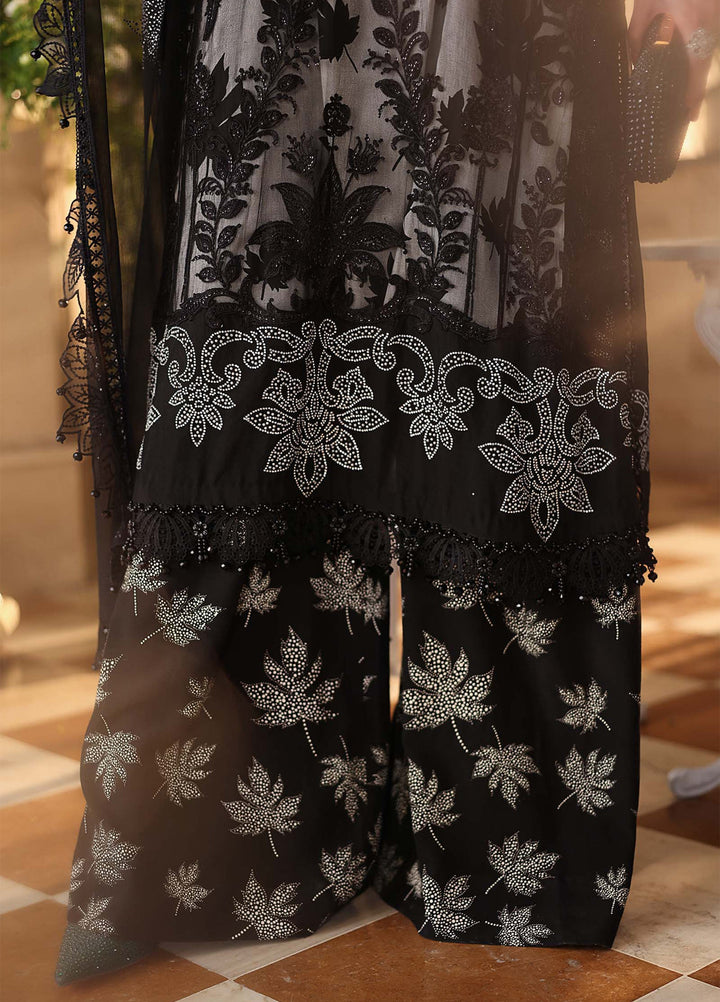 Maria B Unstitched Embroidered Chiffon 3 Piece Suit MB26UCF D1 - Festive Collection