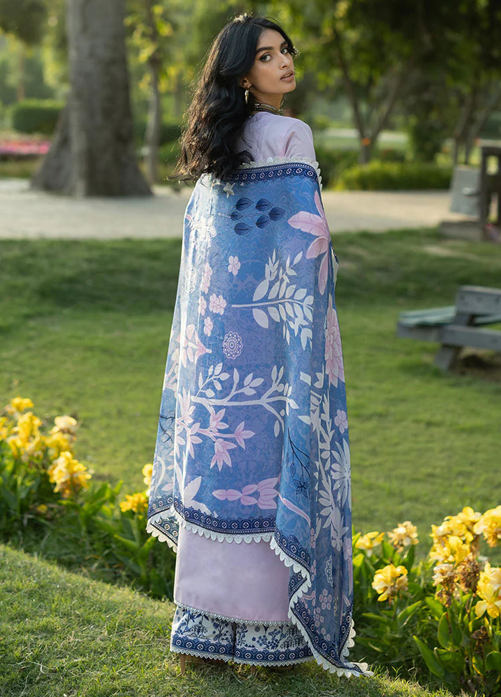 Zainab Chottani Unstitched Embroidered Lawn 3 Piece Suit ZC26ULE Bria 15 - Eid Collection