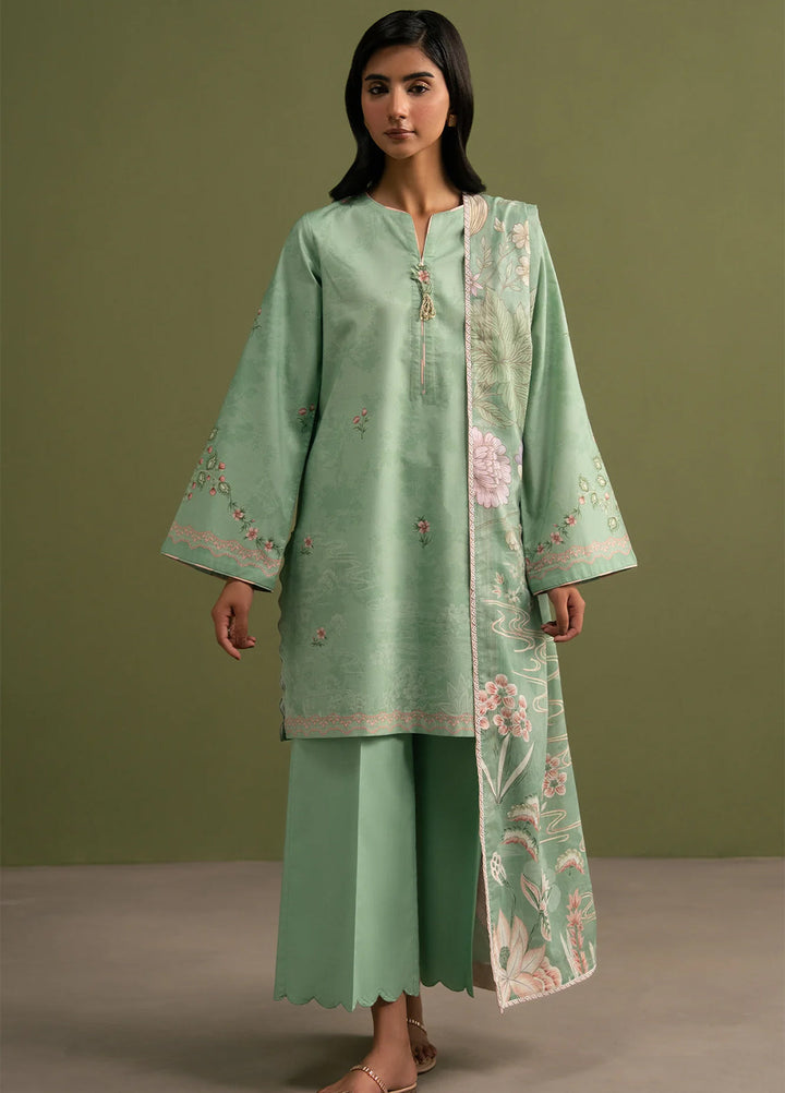 Seran Essentials Unstitched Printed Lawn 3 Piece Suit SN26UEL Sorell D-07 - Summer Collection