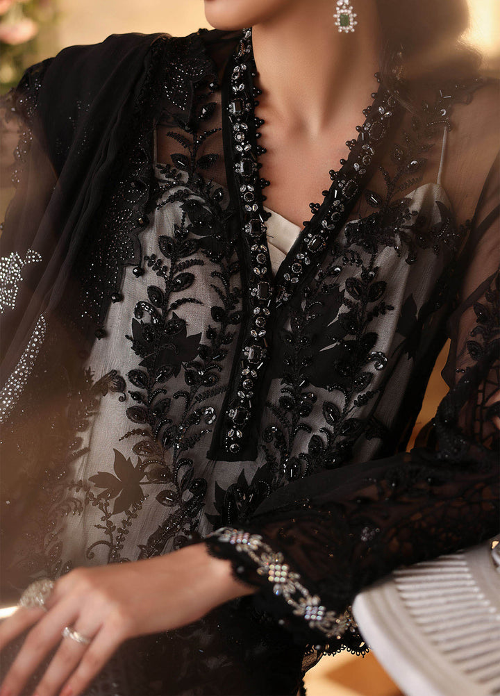Maria B Unstitched Embroidered Chiffon 3 Piece Suit MB26UCF D1 - Festive Collection