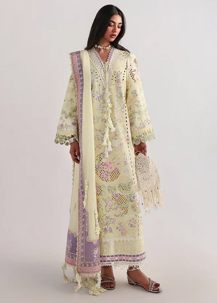 Suffuse Unstitched Embroidered Lawn 3 Piece Suit SSY26ULE Telya - Eid Collection
