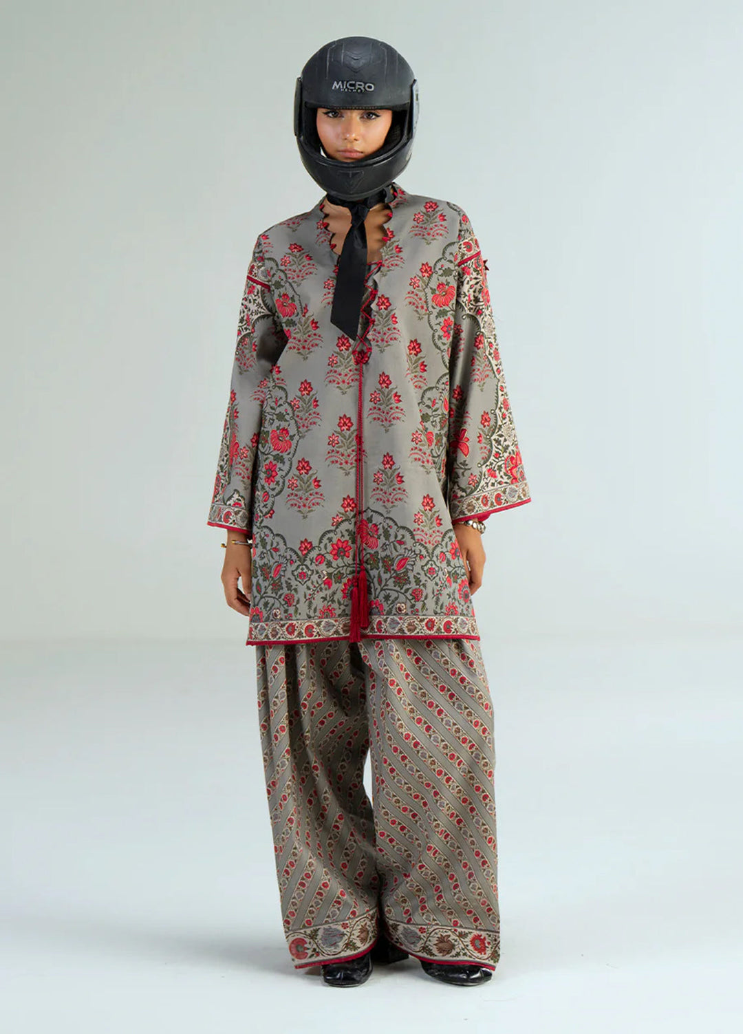 Joolie Prints by Saira Rizwan Printed Cambric Suits Unstitched 3 Piece SR25JP JPU25-03 Silver Lining - Summer Collection