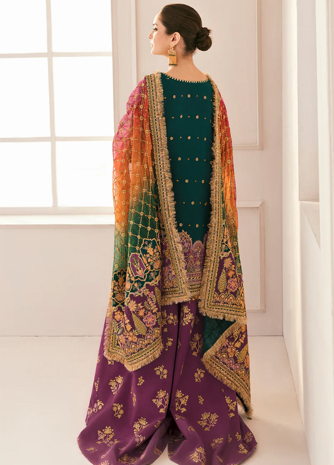 Chantelle by Baroque Unstitched Embroidered Chiffon 3 Piece Suit BQ26UFC BQU-CH11-D06 - Festive Collection
