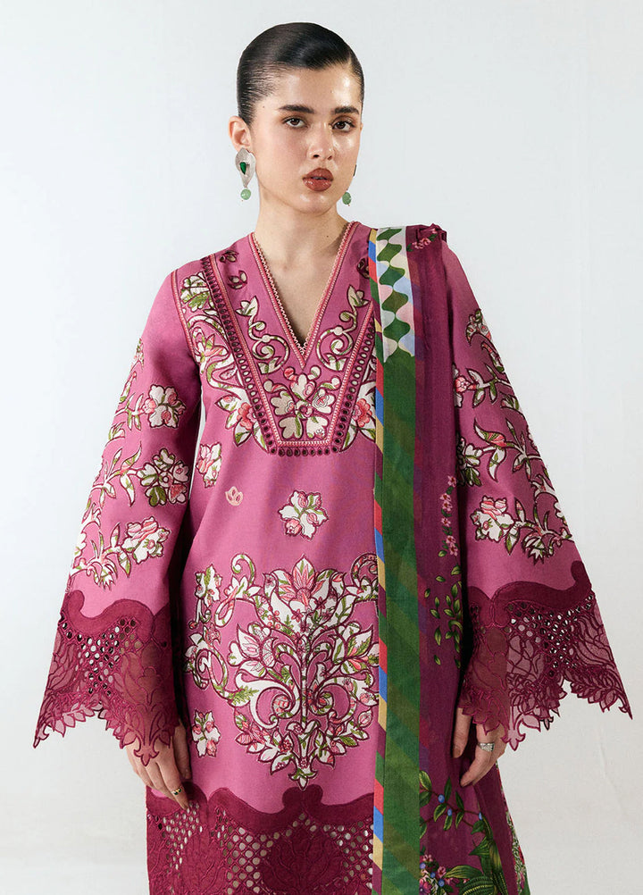 Jugnu by Hussain Rehar Unstitched Embroidered Cotton 3 Piece Suit HR26UCJ Yawi JUG-LD D#1282 - Eid Collection