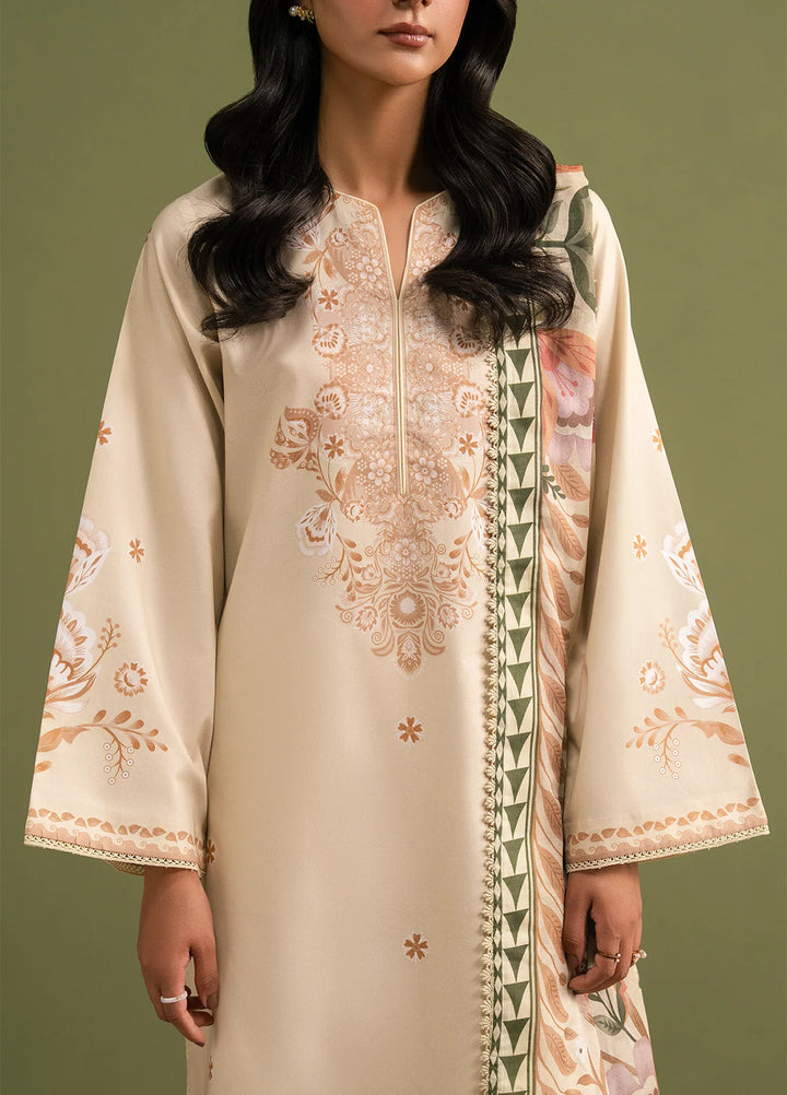 Seran Essentials Unstitched Printed Lawn 3 Piece Suit SN26UEL Alen D-05 - Summer Collection