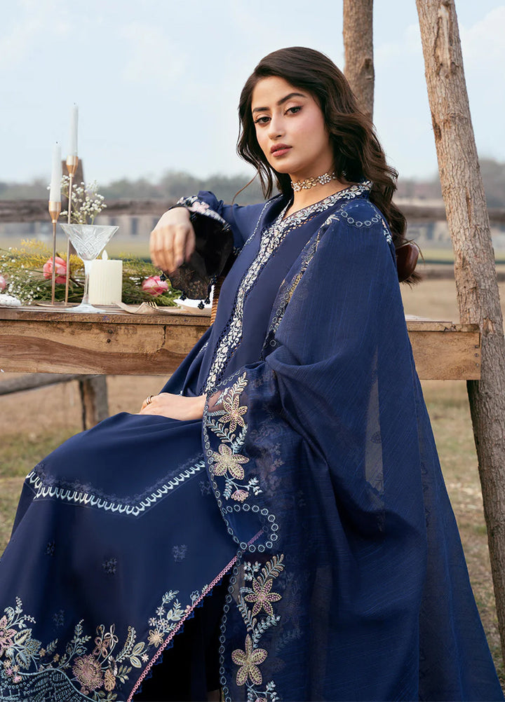 Mahveen by Izel Unstitched Embroidered Lawn 3 Piece Suit Naaz - Eid Collection