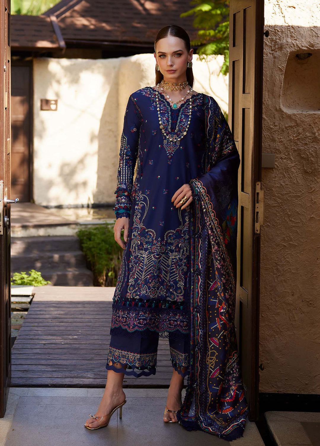 Ariya by Kanwal Malik Unstitched Embroidered Luxury Lawn 3 Piece Suit KM26UA D-4 MEHRIN - Summer Collection