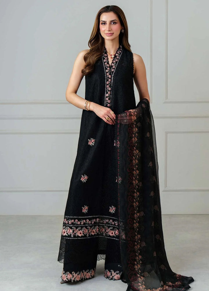 Noor by Saadia Asad Unstitched Embroidered Luxury Lawn 3 Piece Suit SA26UNL D5B-LUNAIRA - Eid Collection