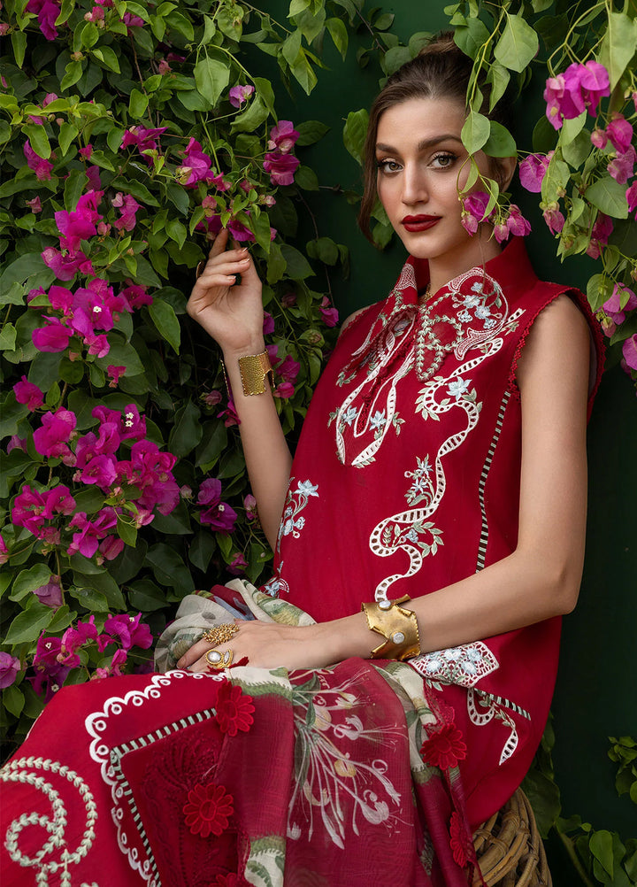 Bloom by Saira Shakira Unstitched Embroidered Lawn 3 Piece Suit SSR26ULB ELISE-05B - Eid Collection