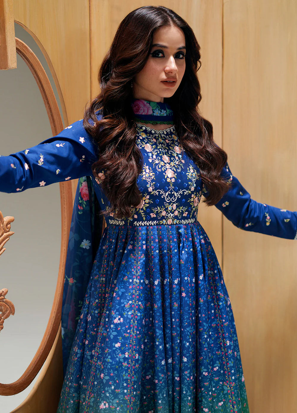 Amour by Bin Ilyas Unstitched Embroidered Lawn 3 Piece Suit BI26ULA 189A - Festive Collection