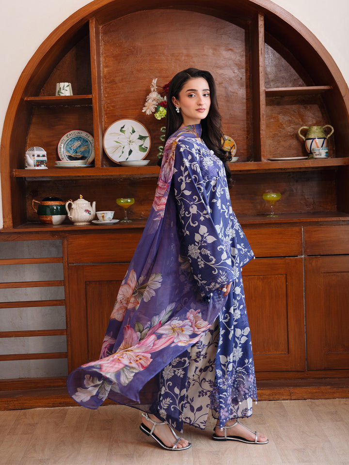 Femmora by Yards Unstitched Embroidered Lawn 3 Piece Suit Cosmos Casual Collection