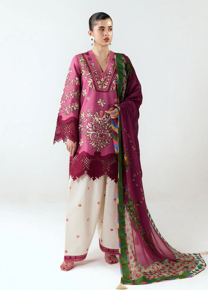 Jugnu by Hussain Rehar Unstitched Embroidered Cotton 3 Piece Suit HR26UCJ Yawi JUG-LD D#1282 - Eid Collection