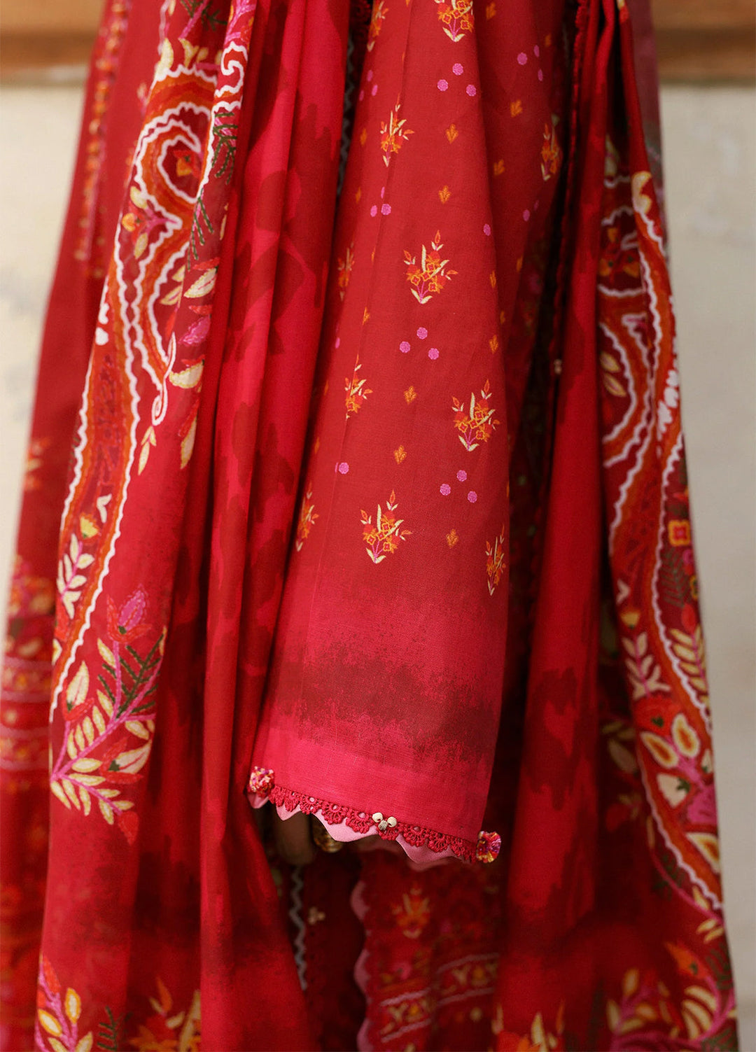 Amaya by Zaha Unstitched Printed Lawn 3 Piece Suit ZK26UAL Rosa APL26-04 - Casual Collection