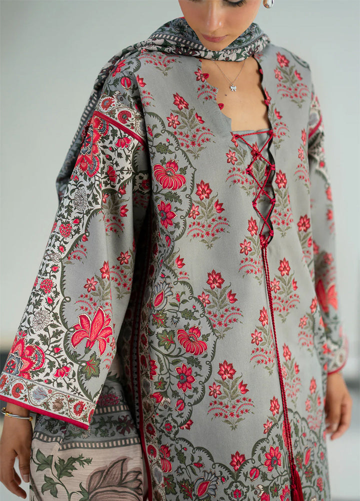 Joolie Prints by Saira Rizwan Printed Cambric Suits Unstitched 3 Piece SR25JP JPU25-03 Silver Lining - Summer Collection