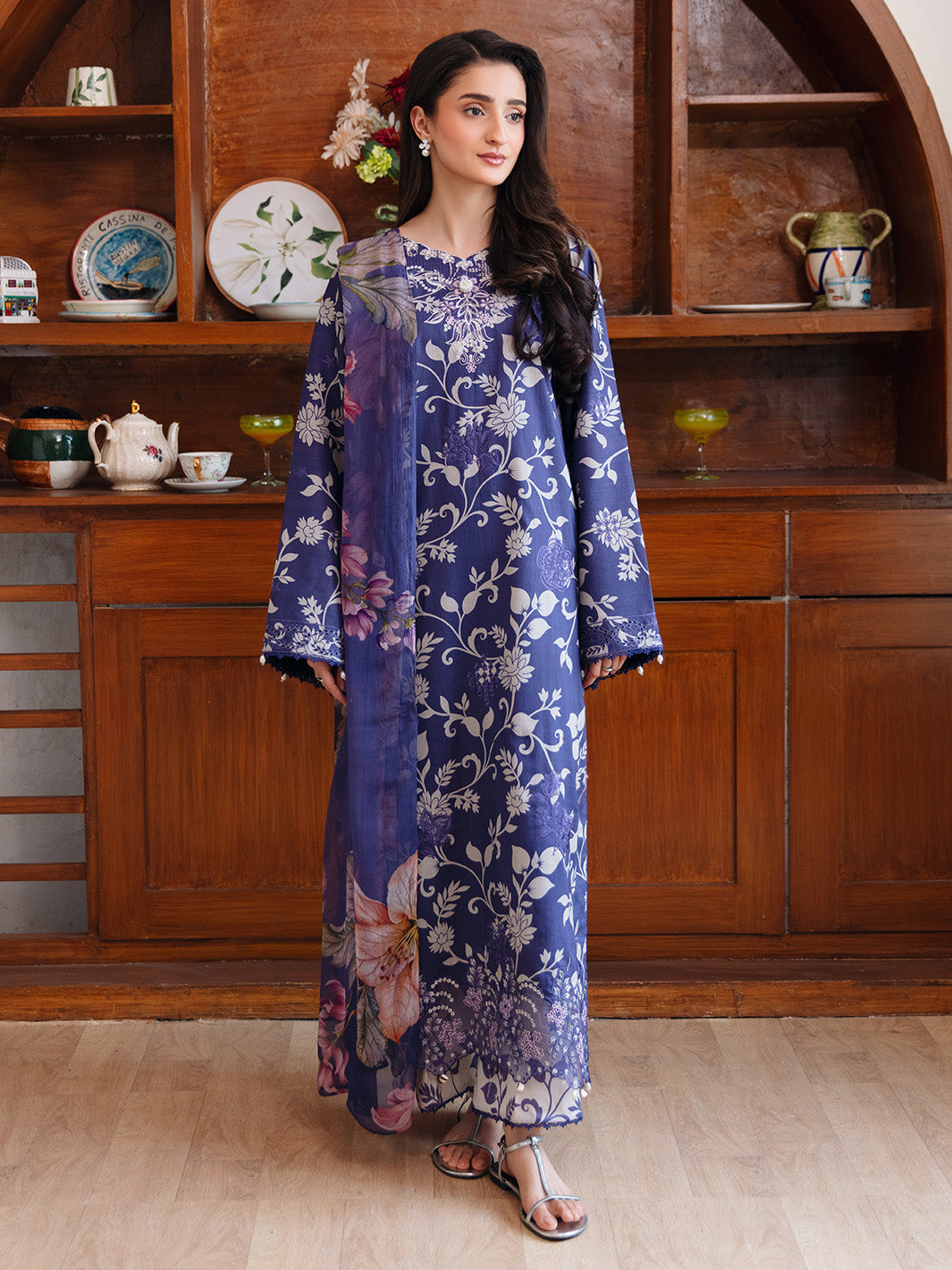 Femmora by Yards Unstitched Embroidered Lawn 3 Piece Suit Cosmos Casual Collection